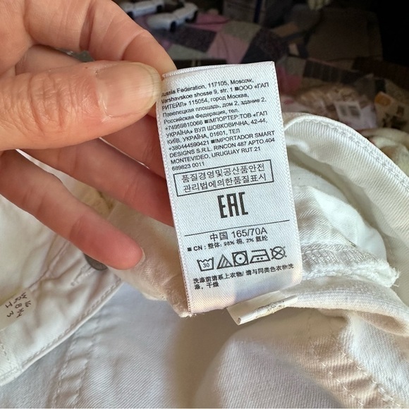 Gap white shorts denim size 27 - Picture 7 of 8